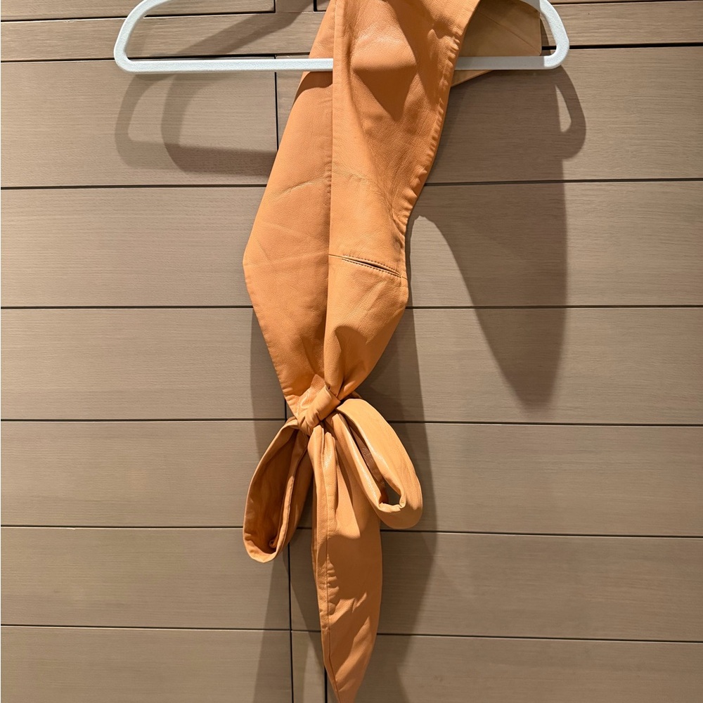 Nanushka Phoebe Pleather Tie Belt